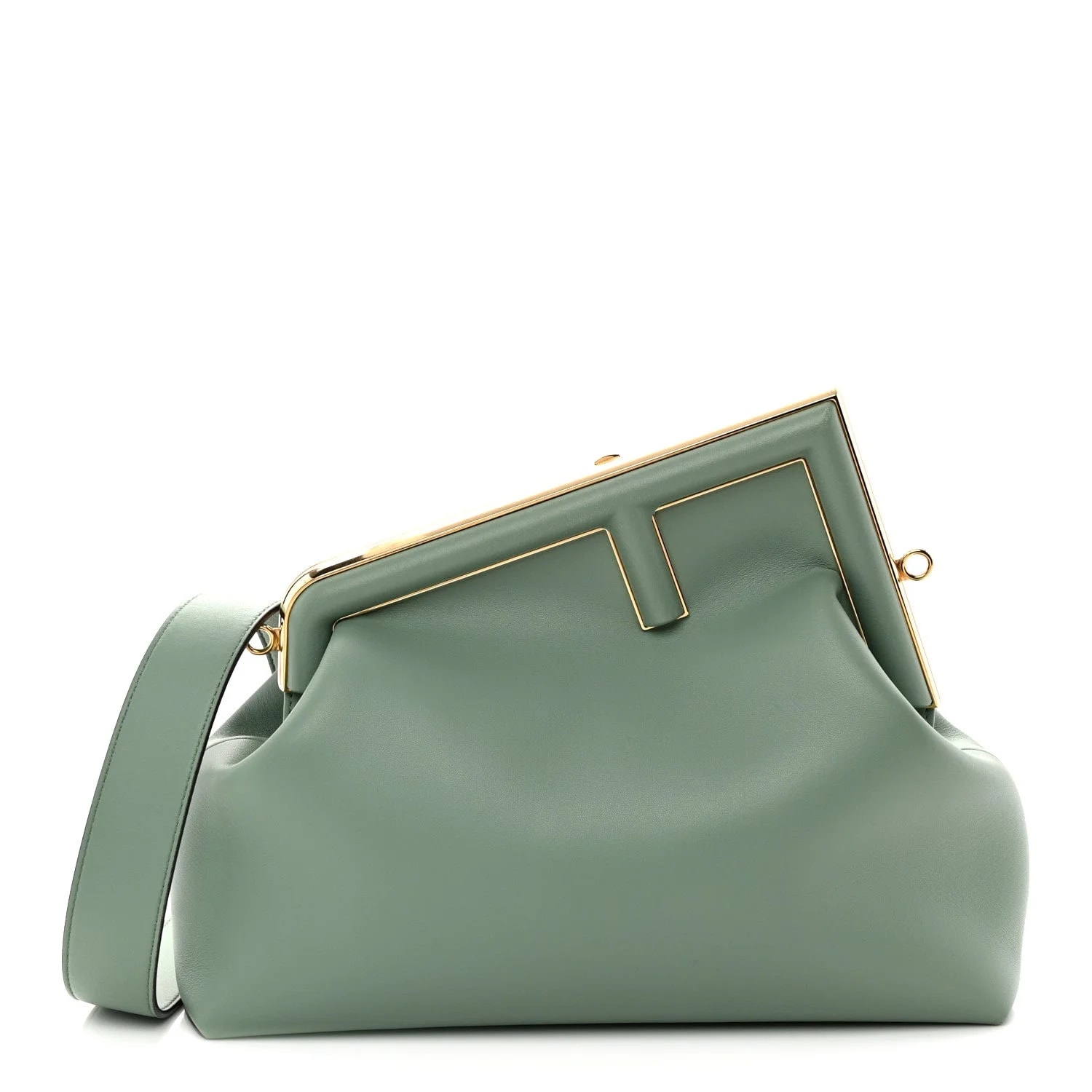 Fendi — Shiny Medium Fendi First Menta — Handbag — resale