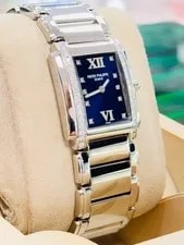 Patek Philippe — Patek Philippe Twenty 4 Gray Blue Dial 4910/10A-010 Steel Diamond — Watch — resale