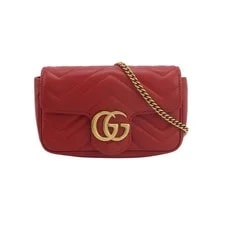 Gucci — Gucci GG Marmont Metal Logo Quilted Mini - Excellent #JJYF5H — Handbag — resale