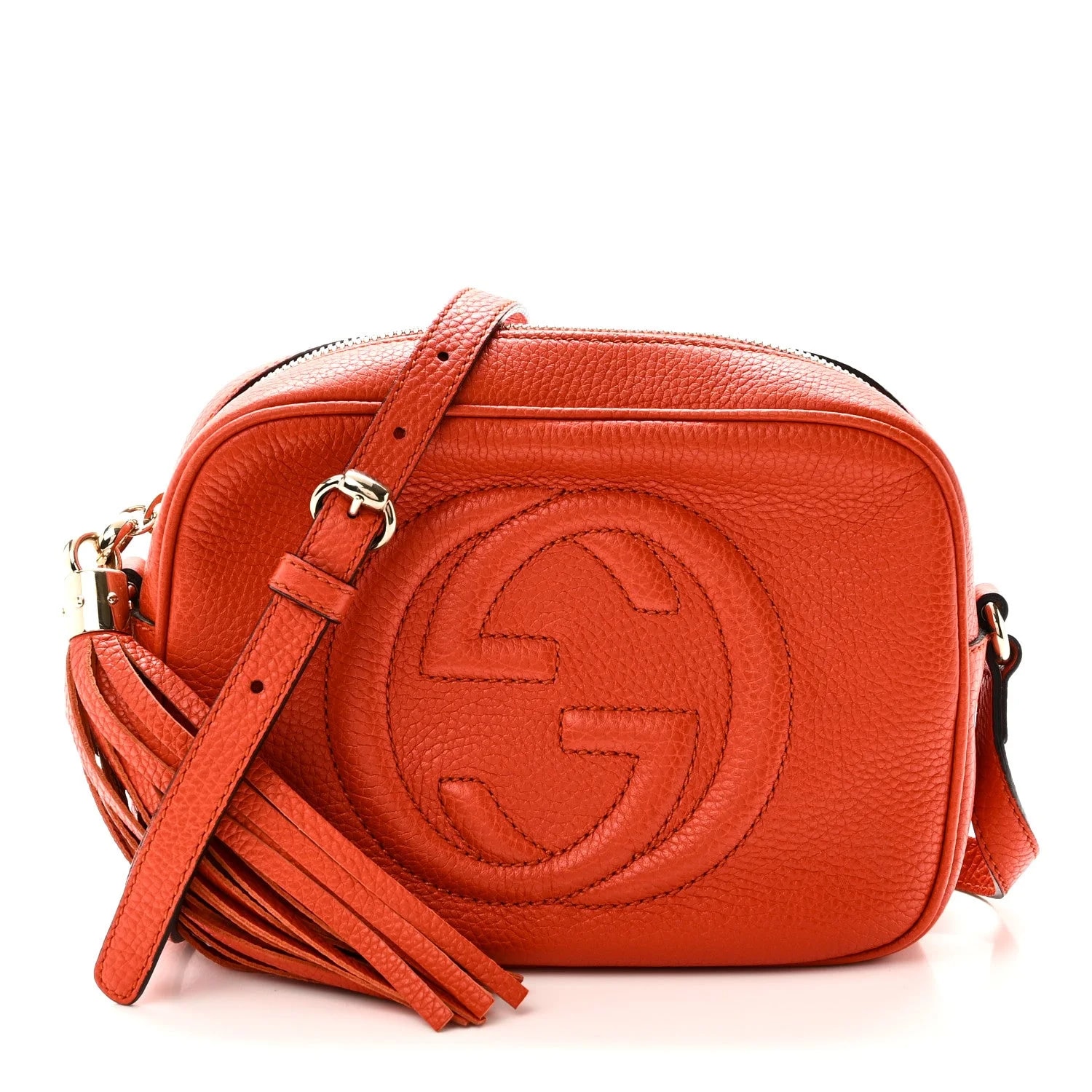 Gucci — Pebbled Small Soho Disco Sun — Handbag — resale