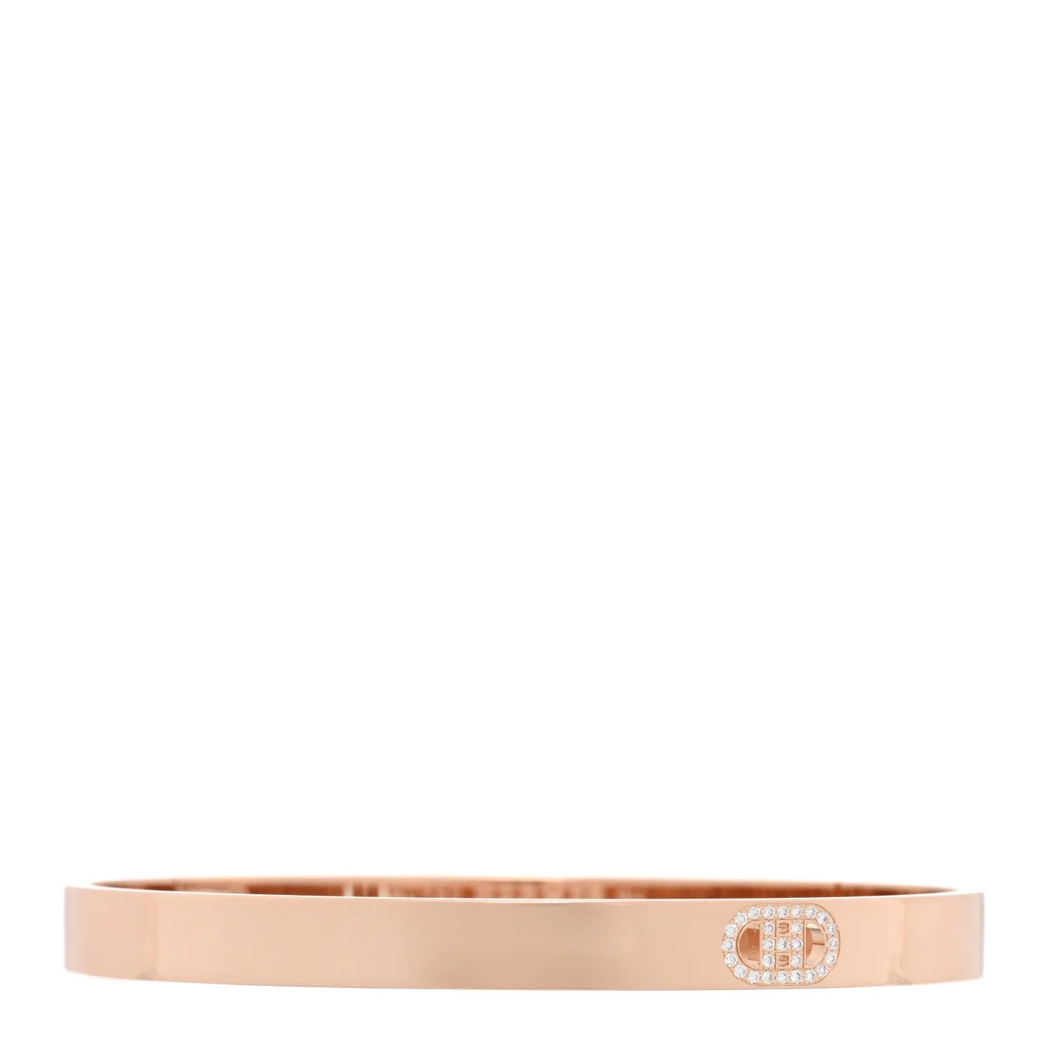 Hermès — 18K Rose Gold H D'Ancre SH — Jewelry — resale