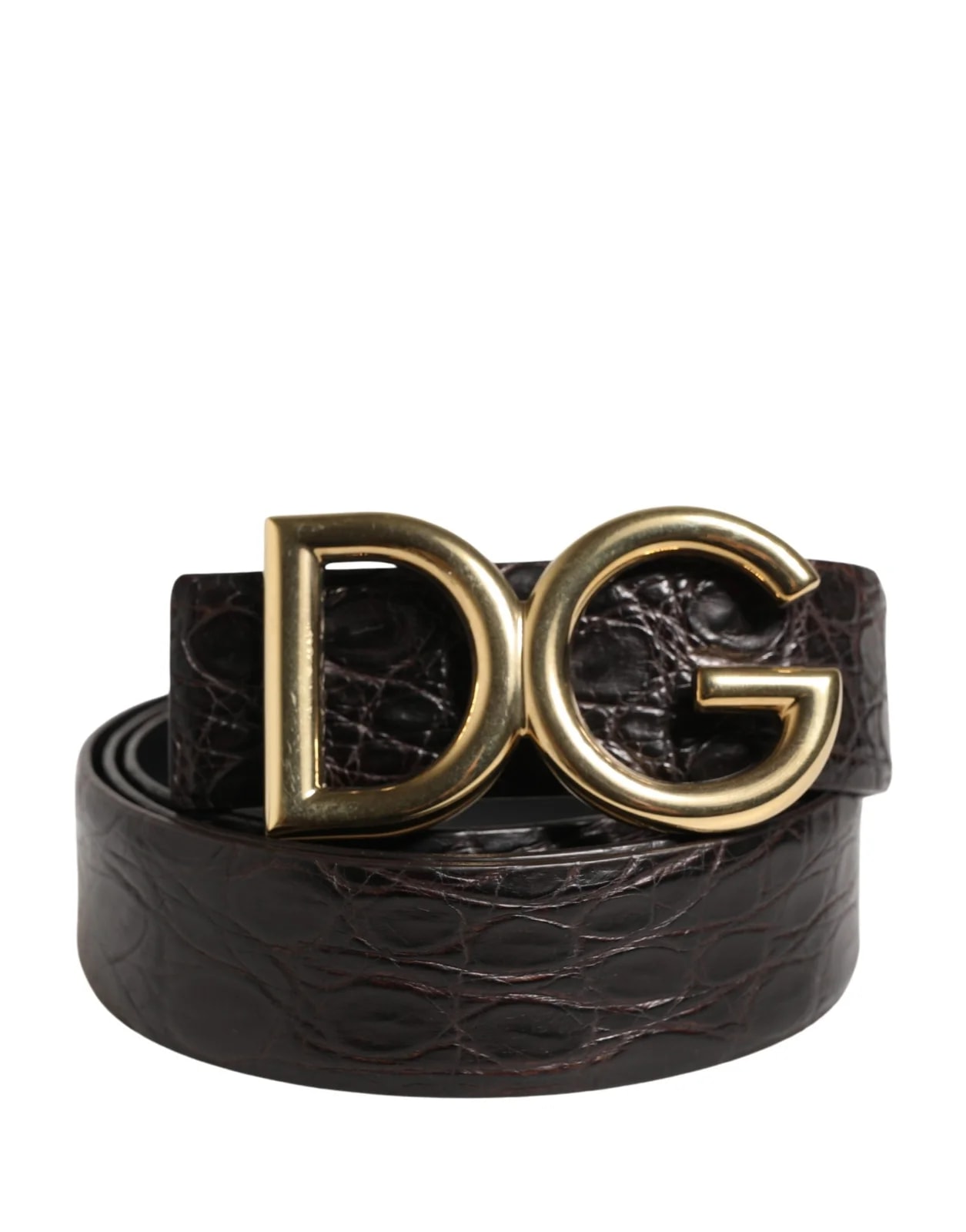 Dolce & Gabbana — Dolce & Gabbana Exotic Logo Buckle Belt — Accessory — resale