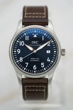 IWC — IWC Pilot's Mark Xviii Blue Dial Brown Leather Strap IW327010 Complete — Watch — resale