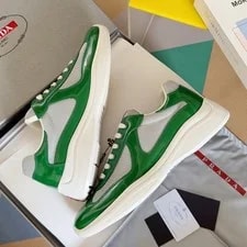 Prada — Prada America's Cup Bright Low Top Athletic Shoes — Sneaker — resale