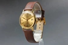 Omega — OH Omega Geneve Cal.1012 Gold Dial Date 35mm Automatic — Watch — resale