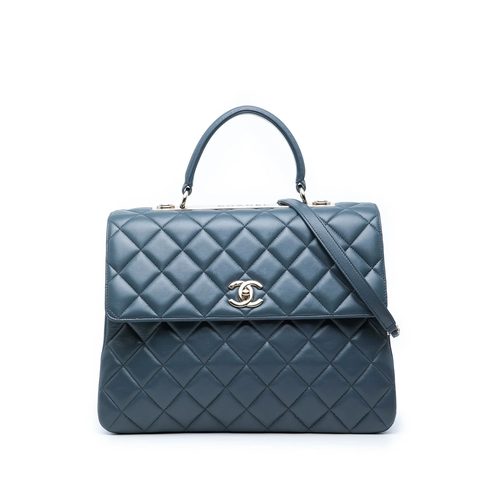 Chanel — Large CC Top Handle Flap — Handbag — resale
