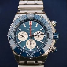 Breitling — Breitling Super Chronomat B01 44 – Blue Dial – (2021) — Watch — resale