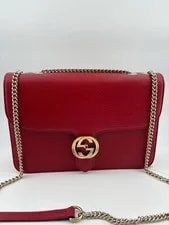 Gucci — Gucci GG Marmont Large Accordion Flap — Handbag — resale