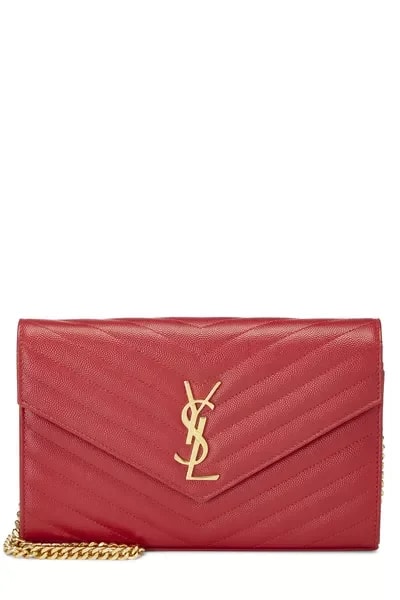 YSL — Grainy Wallet on Chain (WOC) — Handbag — resale