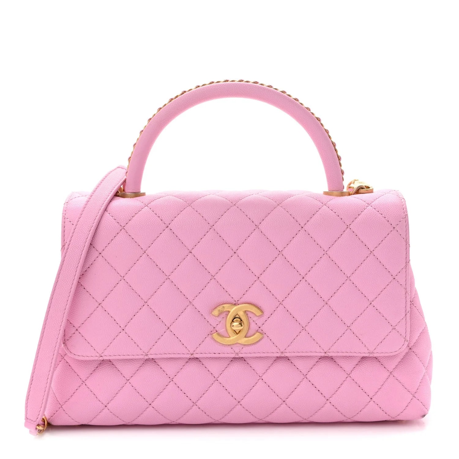 Chanel — Small Coco Chain Handle Flap — Handbag — resale