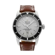 Breitling — Breitling Superocean Heritage Steel Auto 46mm Silver Dial Strap A1732024/G642 — Watch — resale