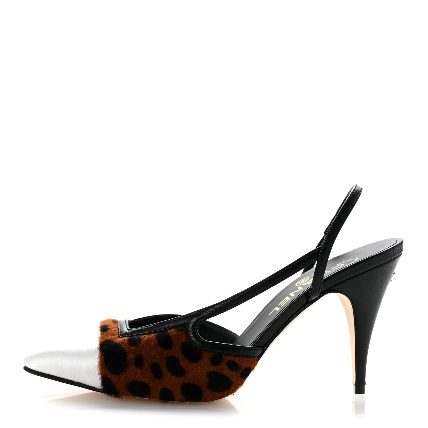 Chanel — Mixed Fibers Pony Hair Slingback 38 — Designer Shoe — resale