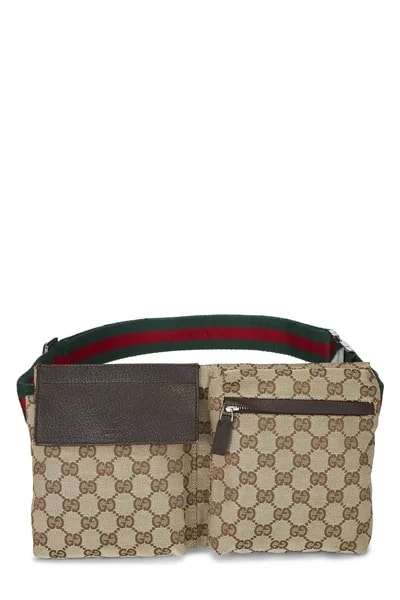 Gucci — Original Web Double Pocket Waist — Handbag — resale
