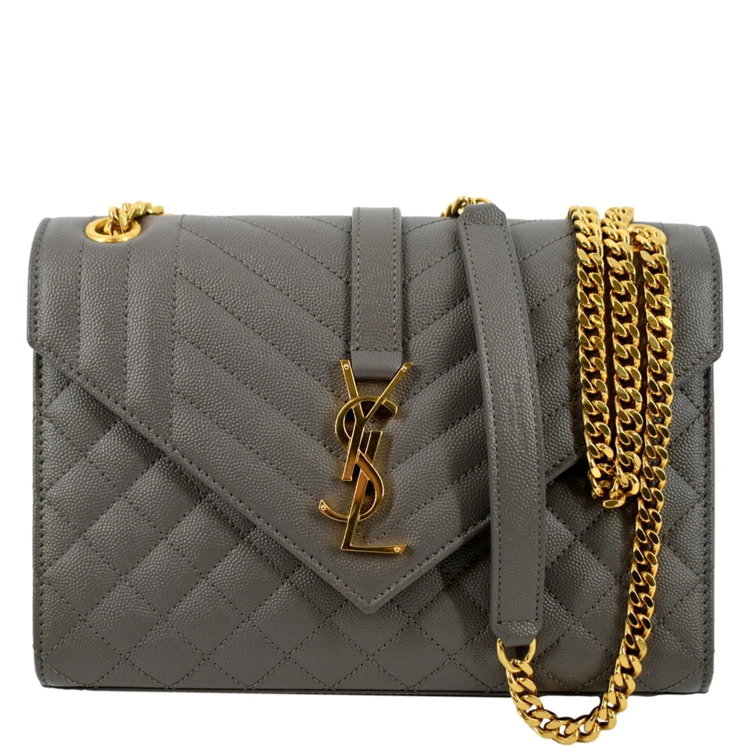 Yves Saint Laurent — Yves Saint Laurent Envelope Medium Matelasse — Handbag — resale