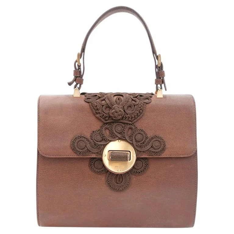 Prada — 1990s Prada Antic Passamane Goat Top Handle — Handbag — resale