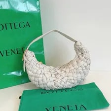 Bottega Veneta — Bottega Veneta Hobo Top Handle White Gold Classic — Handbag — resale