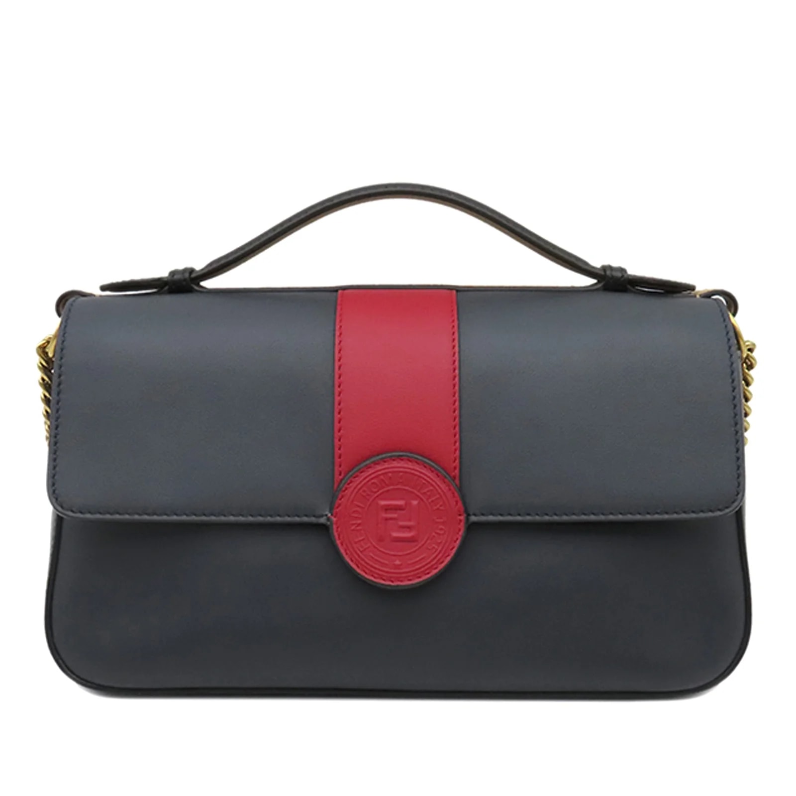 Fendi — Double F Baguette Satchel — Handbag — resale