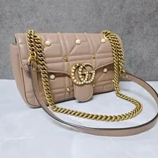 Gucci — Gucci 443497 GG Marmont Chain Double G — Handbag — resale