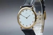 Omega — 1990s Omega de Ville Cal.1378 Quartz Gold-Tone Arabic Dial — Watch — resale