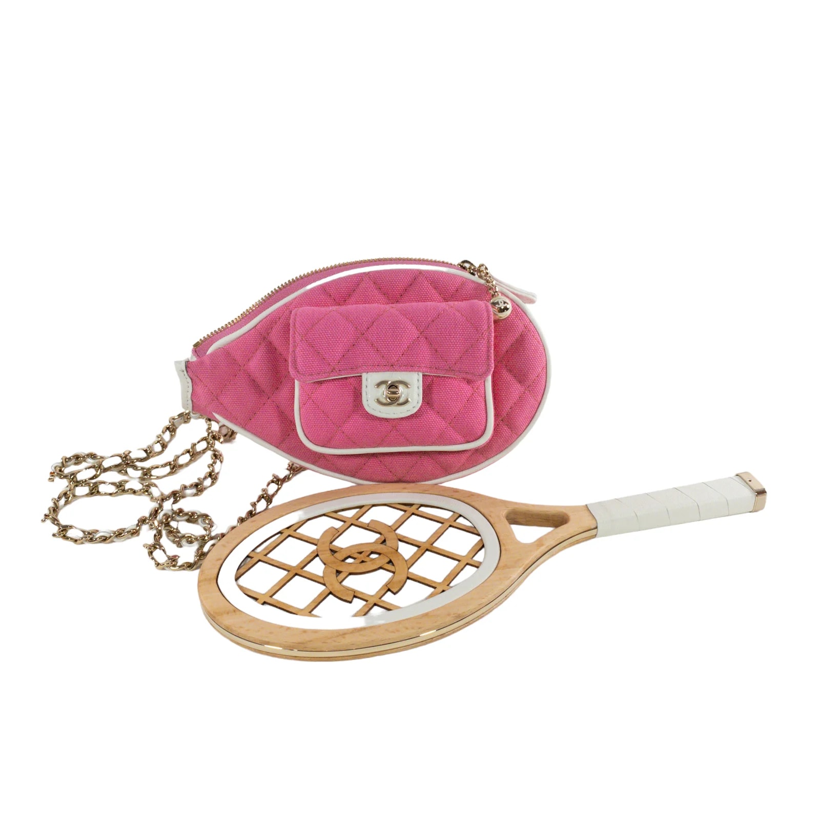 Chanel — Chanel 23C Tennis Racket Mirror *Collector's Piece* — Handbag — resale