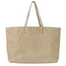 Bottega Veneta — Bottega Veneta Side Greige Luxs — Handbag — resale