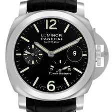 Panerai — Panerai Luminor Power Reserve Black Dial Steel PAM00090 Card — Watch — resale