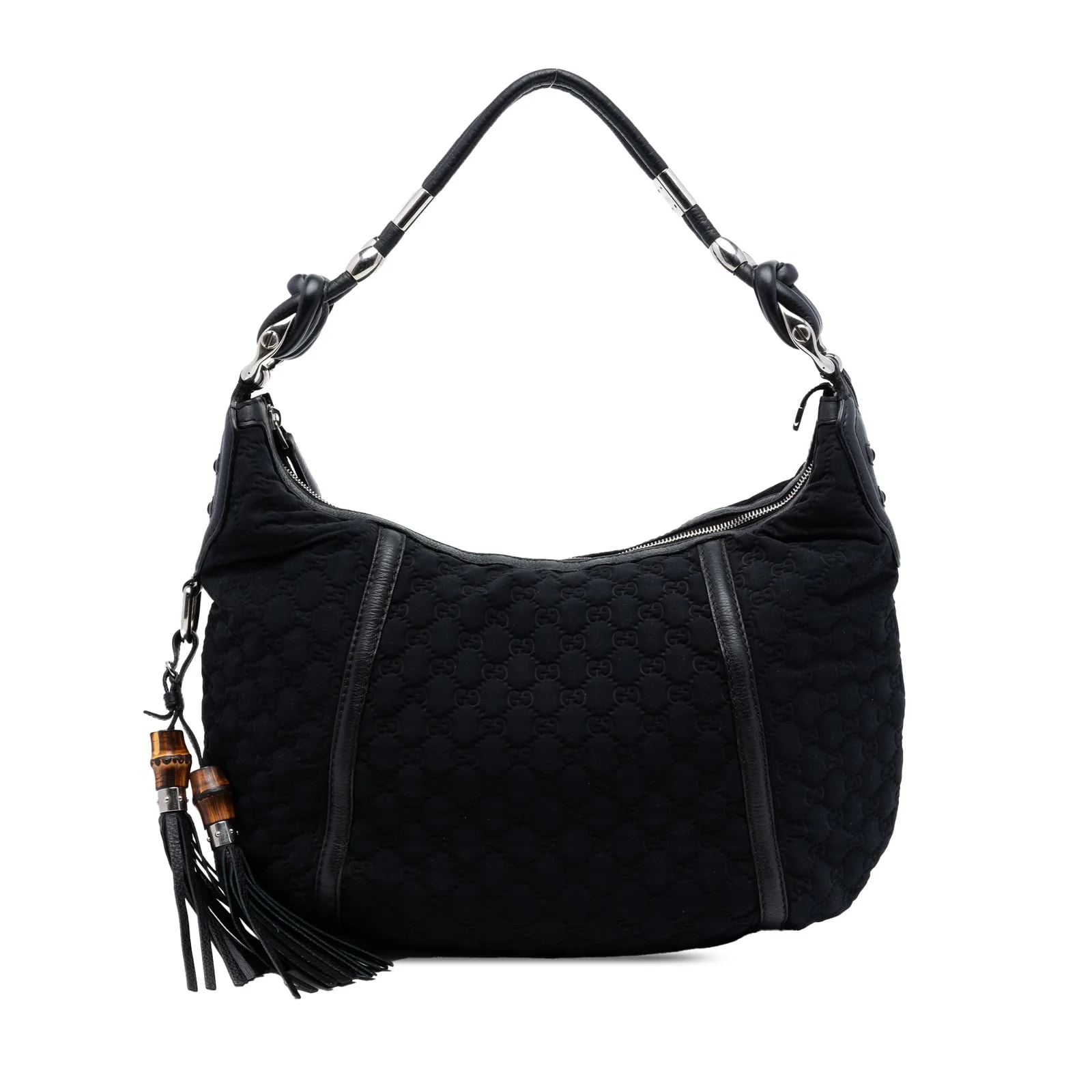 Gucci — Neoprene Techno Horsebit Hobo — Handbag — resale