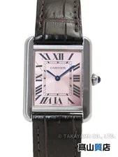 Cartier — Cartier Tank W5200000 / 3170 Stainless Steel Leather 24mm Quartz 2000 #TW3475 — Watch — resale
