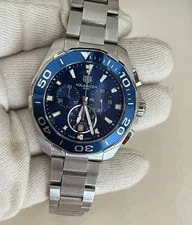 Tag Heuer — TAG Heuer, Blue Aquaracer, 43mm Chronograph CAY111B.BA0927 — Watch — resale