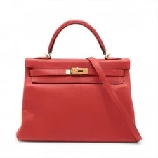 Hermès — Hermès Kelly 32 le Tournay Tomate Metal Fittings A:2017 — Handbag — resale