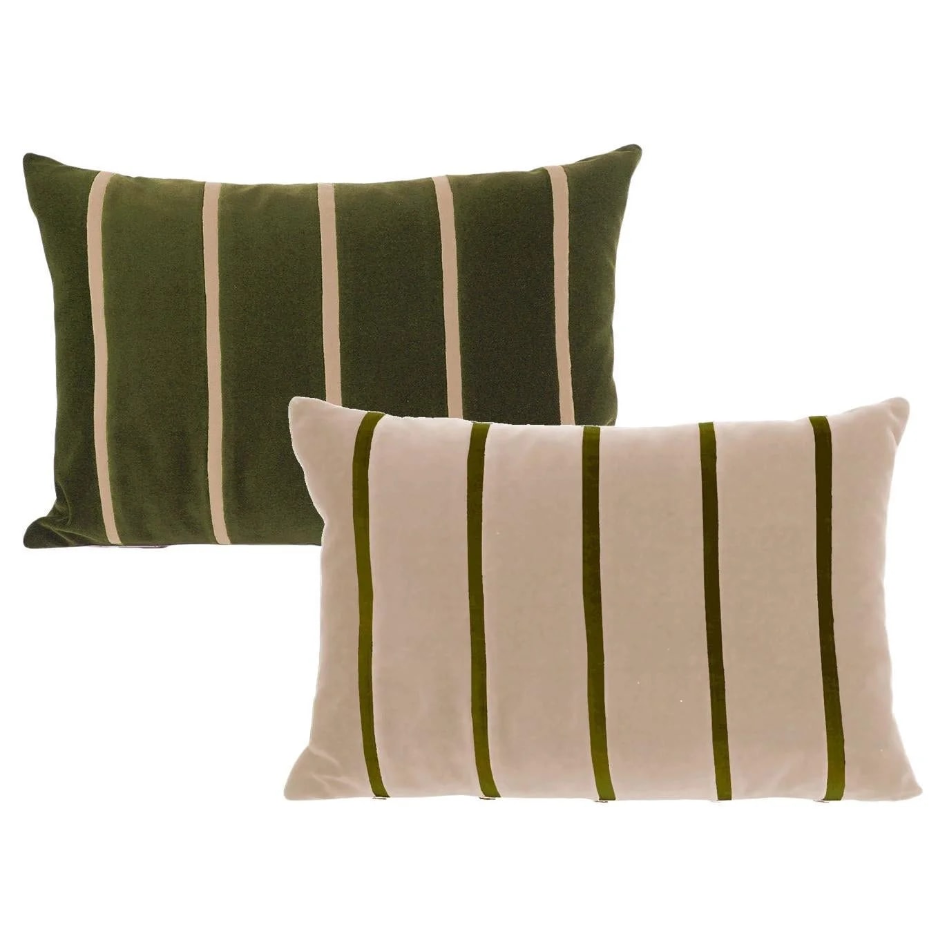 Set of 2 Velvet Deluxe Handmade Decorative Pillows — decorative_object — resale