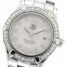 Tag Heuer — TAG Heuer Aquaracer WAF1416 Diamond Bezel Quartz From Japan — Watch — resale
