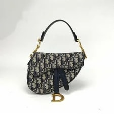 Dior — Dior Saddle Embroidered Monogram Print Magnetic Buckle - Excellent #1NKOBA1 — Handbag — resale