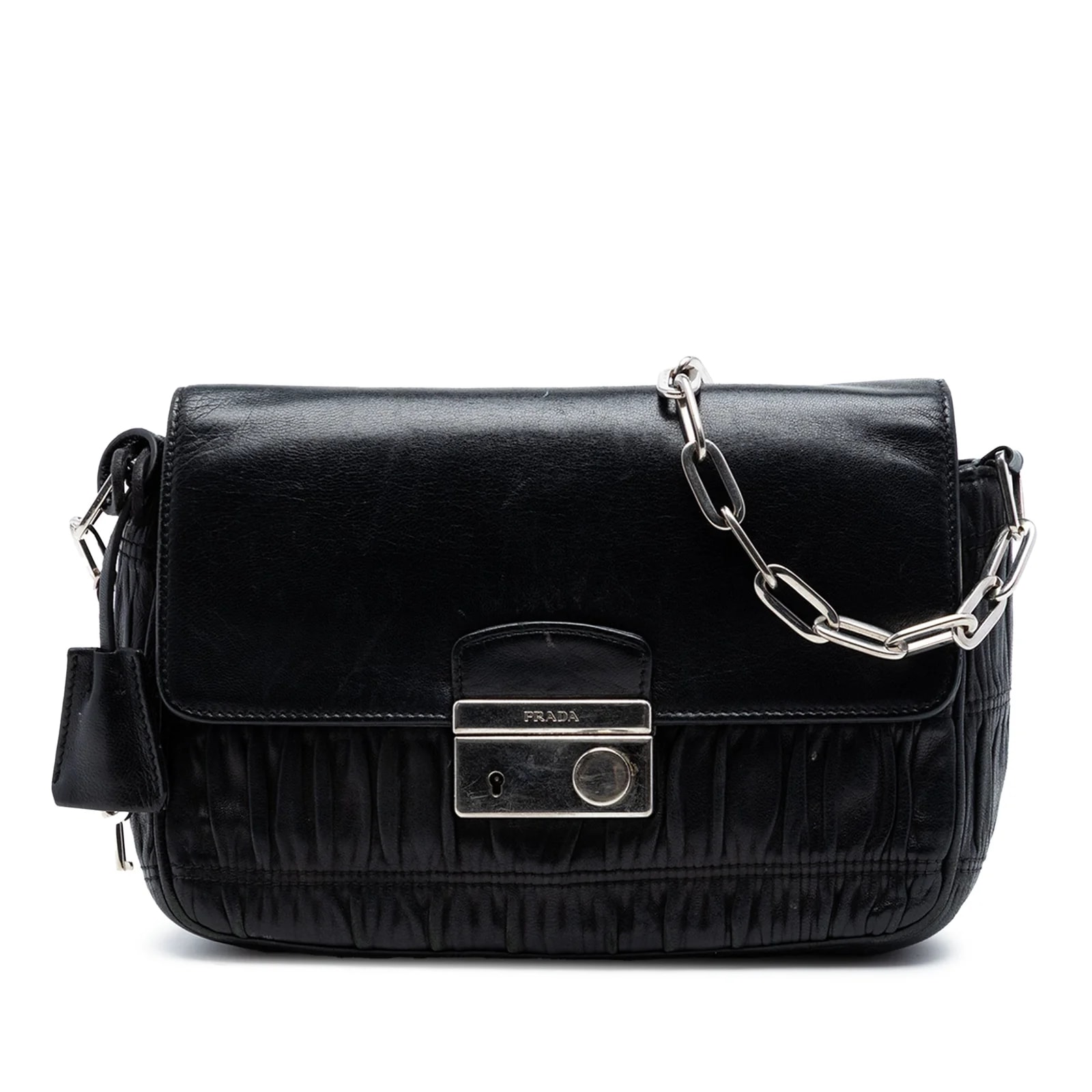 Prada — Gaufre Sound Lock — Handbag — resale