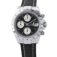 Tudor — Tudor Chronotime 79280P Stainless Steel / Leather 40mm Black Dial #TZW1425 — Watch — resale