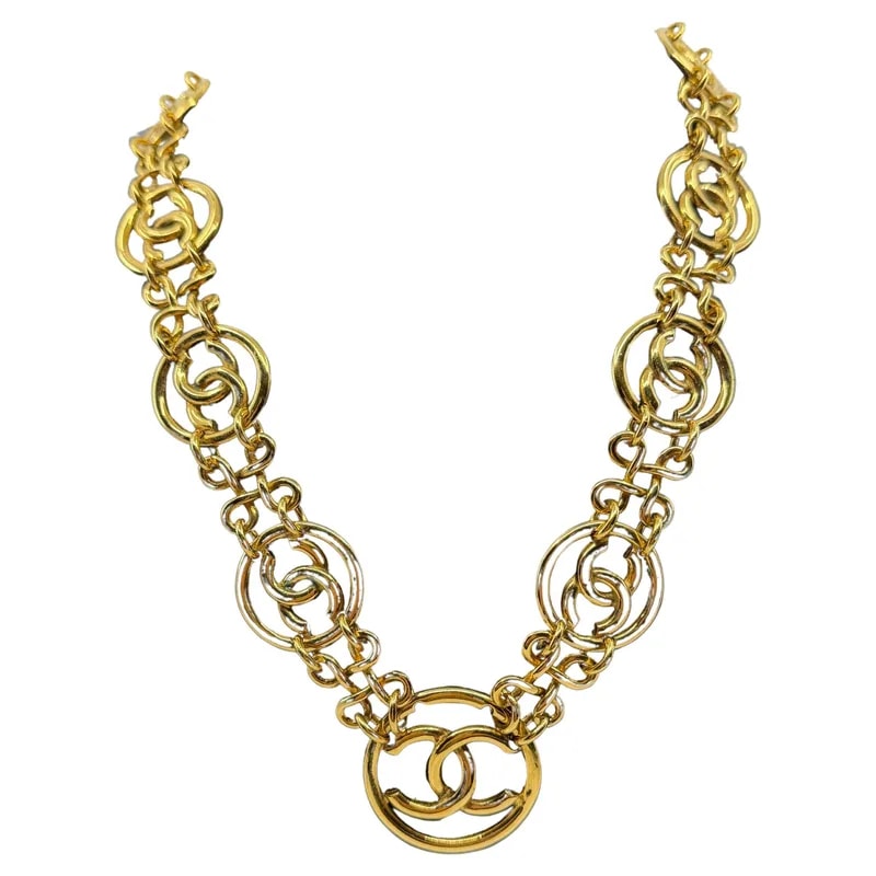 Chanel — Chanel Infinity CC Logo Statement , Circa 1993 — Jewelry — resale