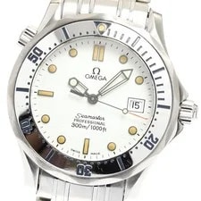 Omega — Omega Seamaster Pro 300m 37mm Automatic Midsize Diver White Wave Dial 2562.20 — Watch — resale