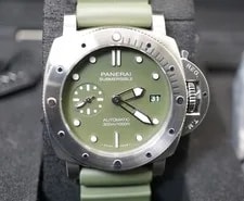 Panerai — Panerai PAM 1055 Submersible Verde Militare Green Dial 42MM 2019 Full SET — Watch — resale