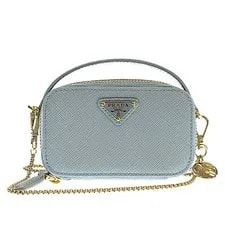 Prada — Prada Triangle Mini 1NR025 Celeste — Handbag — resale