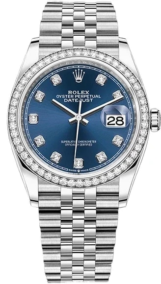 Worldofluxuryus — Rolex Datejust Stainless Steel & 18K White Gold & Diamonds Lady's — Watch — resale
