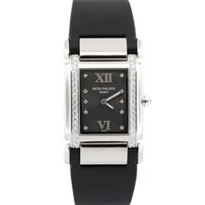 Patek Philippe — Patek Philippe Twenty-4 Rhodium Diamond Satin 18K White Gold 30mm 4920G — Watch — resale