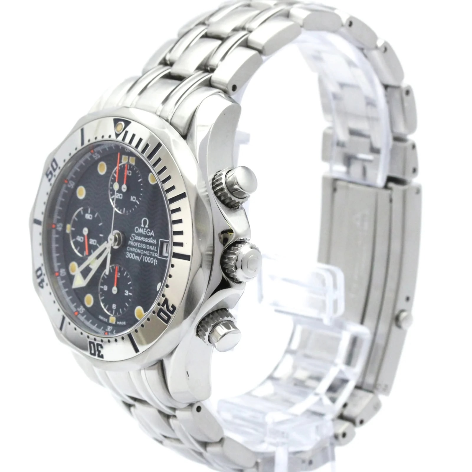 Omega — Omega Seamaster Diver 300M Chronometer Chronograph Automatic Stainless Steel — Watch — resale