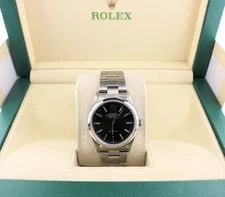 Rolex — 1999 Rolex Air-King 14000 Black Dial SS Oyster No Papers 34mm — Watch — resale
