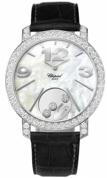 Worldofluxuryus — Chopard Happy Diamonds 18K White Gold & Diamonds Lady's — Watch — resale