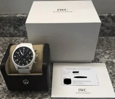IWC — IWC Pilot Top Gun Chronograph “Lake Tahoe” White Ceramic 44MM Box Papers — Watch — resale