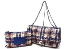 Chanel — With Gallery Seal With Chanel Print W Chain Flap — Handbag — resale