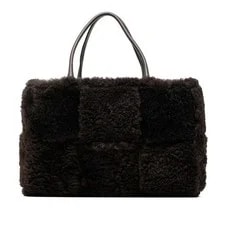 Bottega Veneta — Bottega Veneta Maxi Arco Dark Leath — Handbag — resale