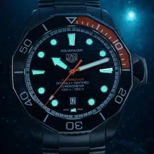 Tag Heuer — Tag Heuer Aquaracer Superdiver 1000m Extra Strap Tag Warranty Dec 2030 — Watch — resale