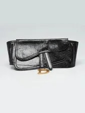 Dior — Christian Dior Crinkled Saddle Belt — Handbag — resale