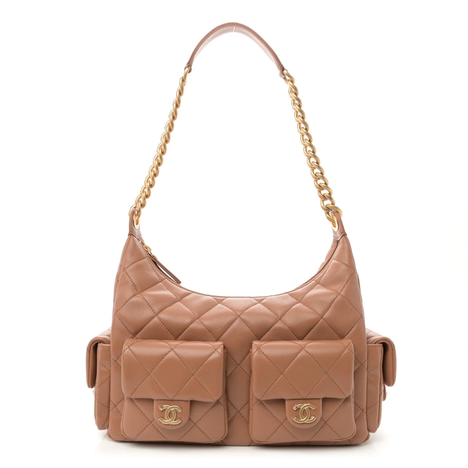Chanel — Shiny Pockets Hobo — Handbag — resale